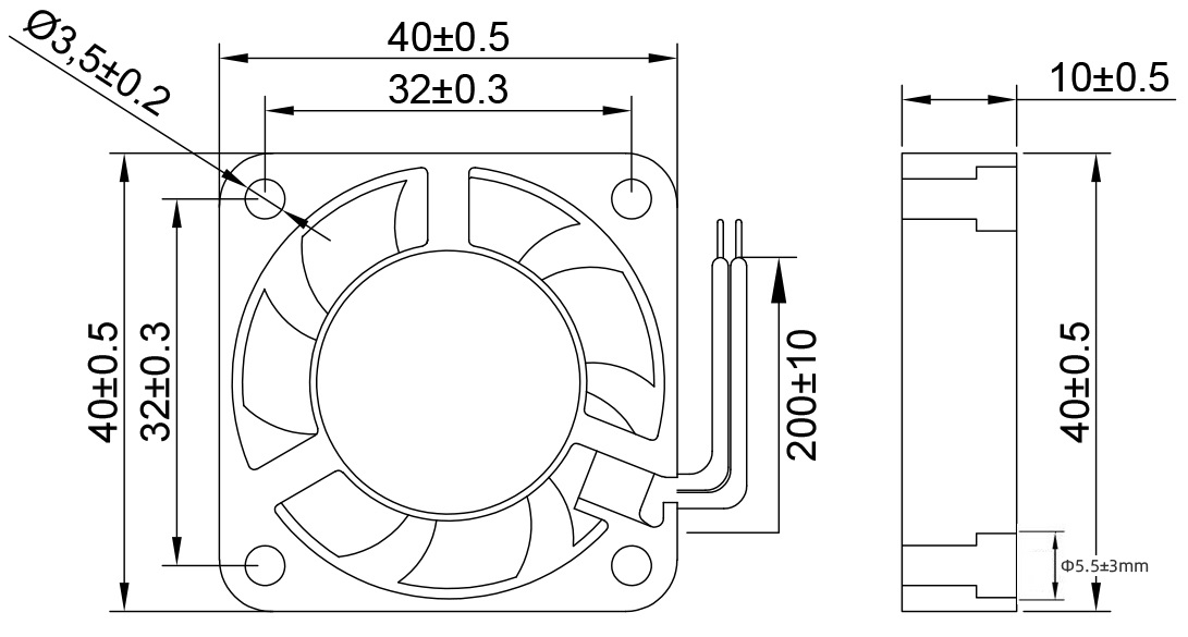 MFD4010C Dimensions